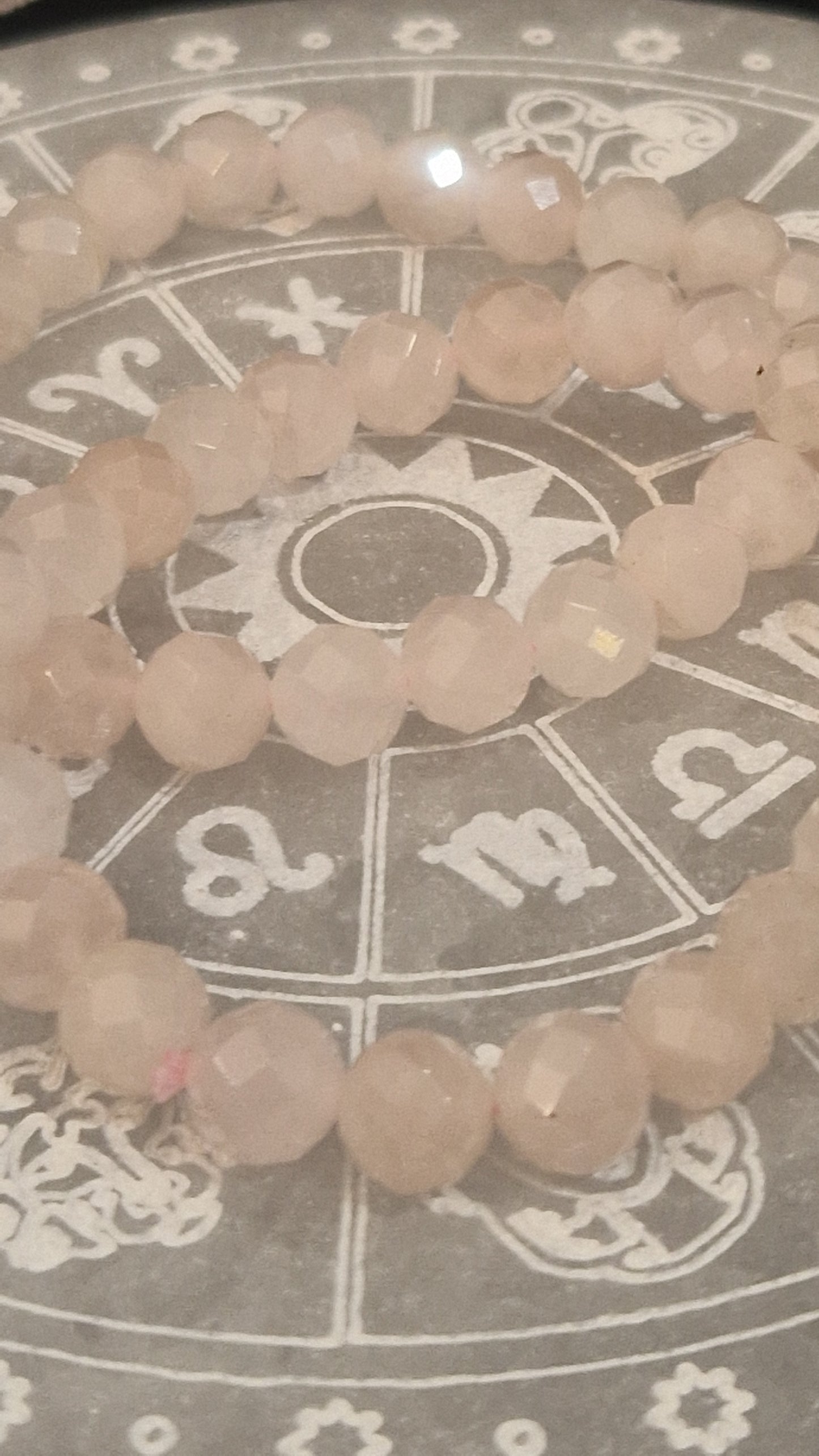Quartz rose facetté bracelet– Pierre Naturelle.