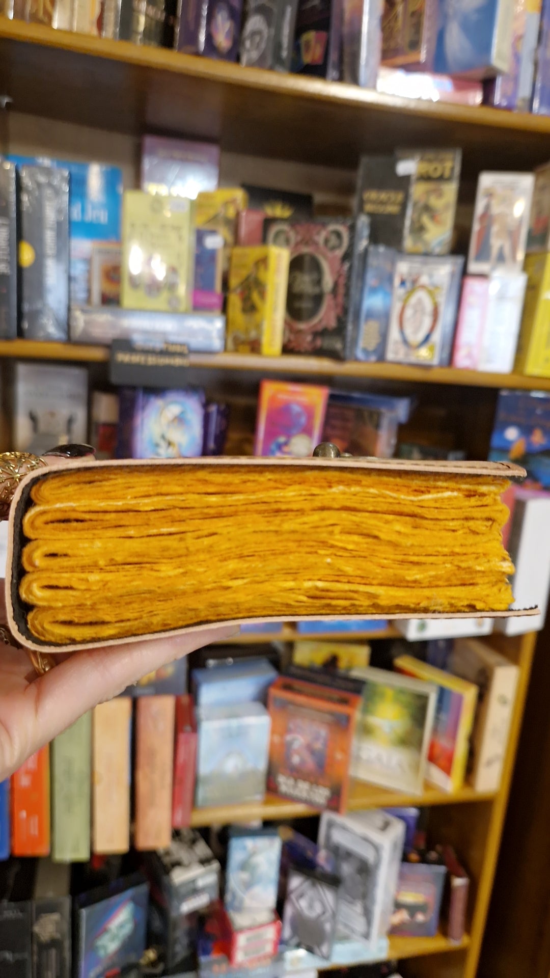 Grimoire en cuir véritable Calavera — Livre des Ombres & Culte des Ancêtres