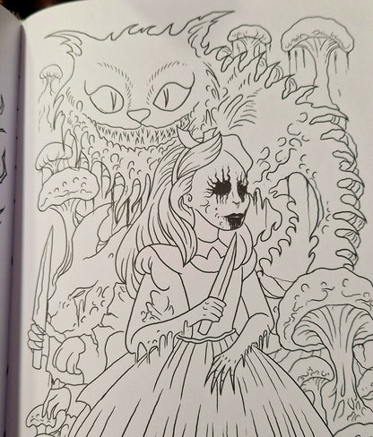 Creepy Coloring Book – Vampire Freaks Edition : livre développement personnel/ rituel renvoi de négativité/ coloriage adultes