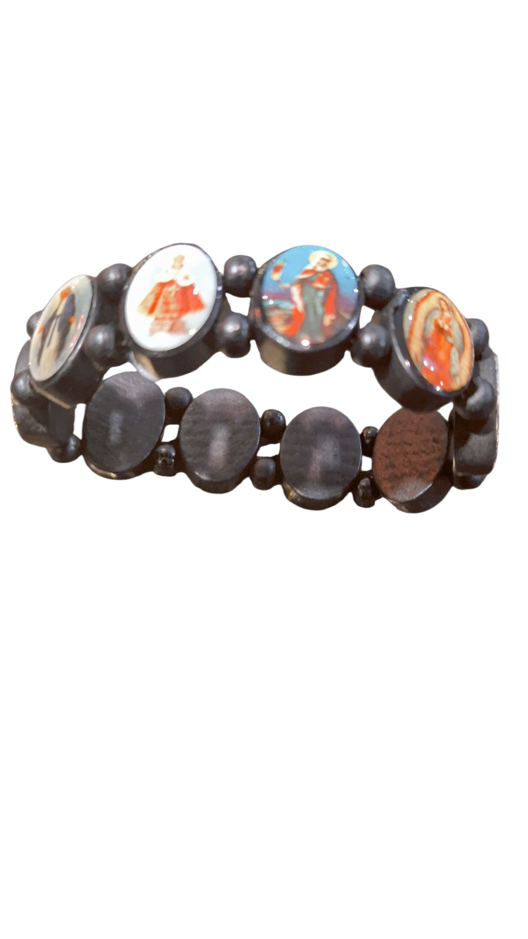 Bracelet Dix Saints- Bois noir