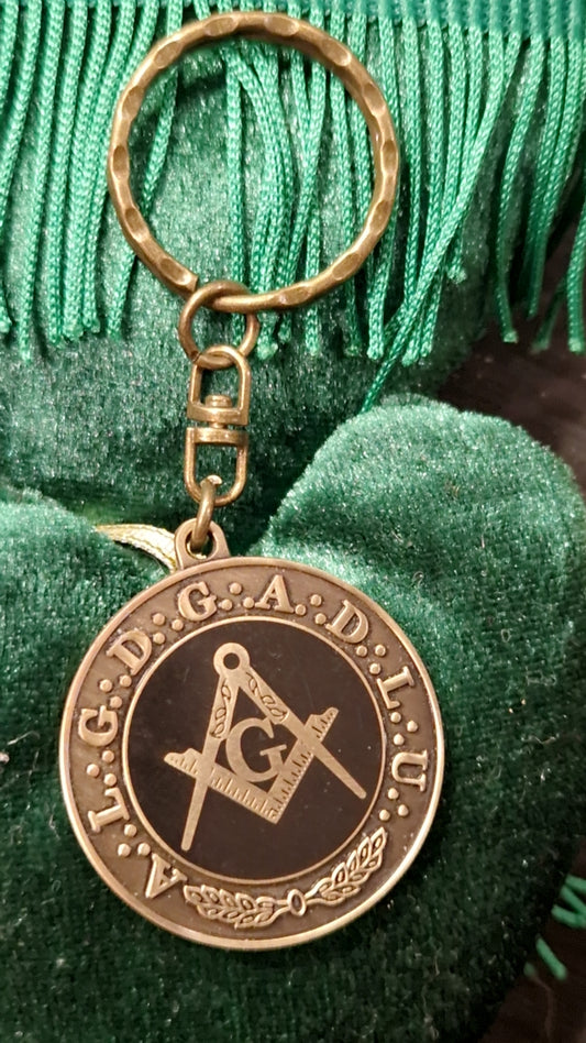 Porte clé franc maçon - A∴L∴ G∴ D∴ G∴ A∴ D∴ L∴ U∴