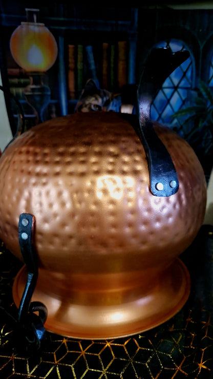 Chaudron patine cuivre XL