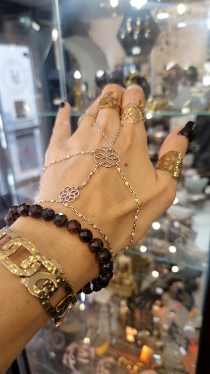 Grenat facetté bracelet– Pierre Naturelle.