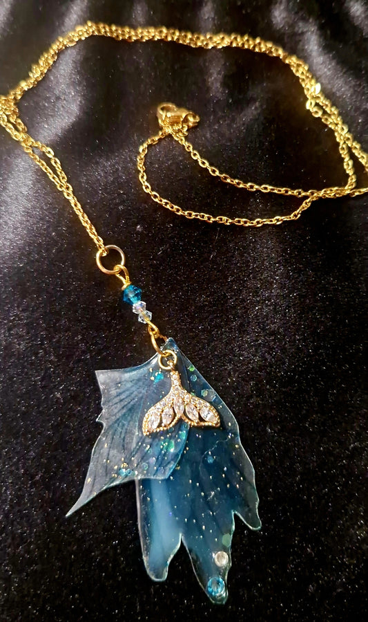 Collier amulette talisman "sirène impétueuse"