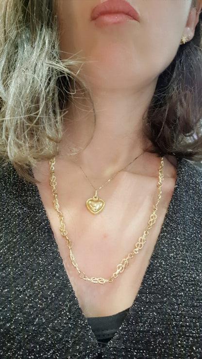 Collier lac d'amour : "étain-celle" maçonnique
