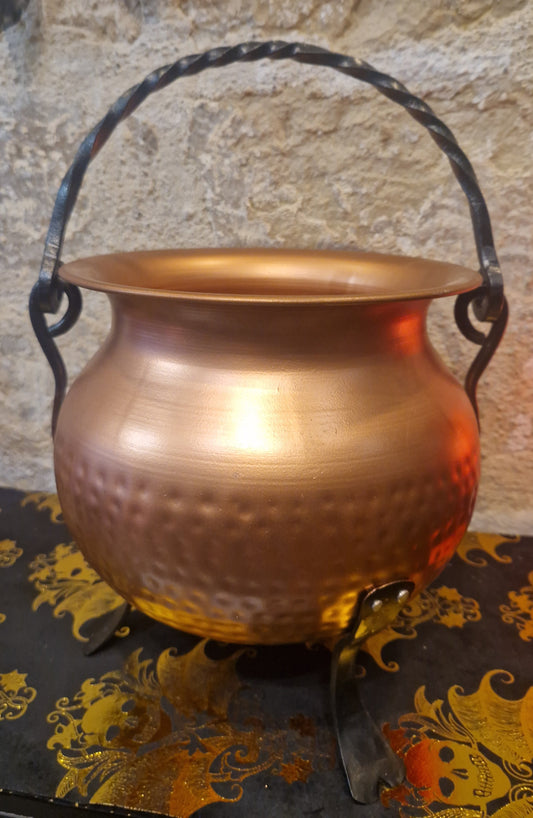 Chaudron patine cuivre XL