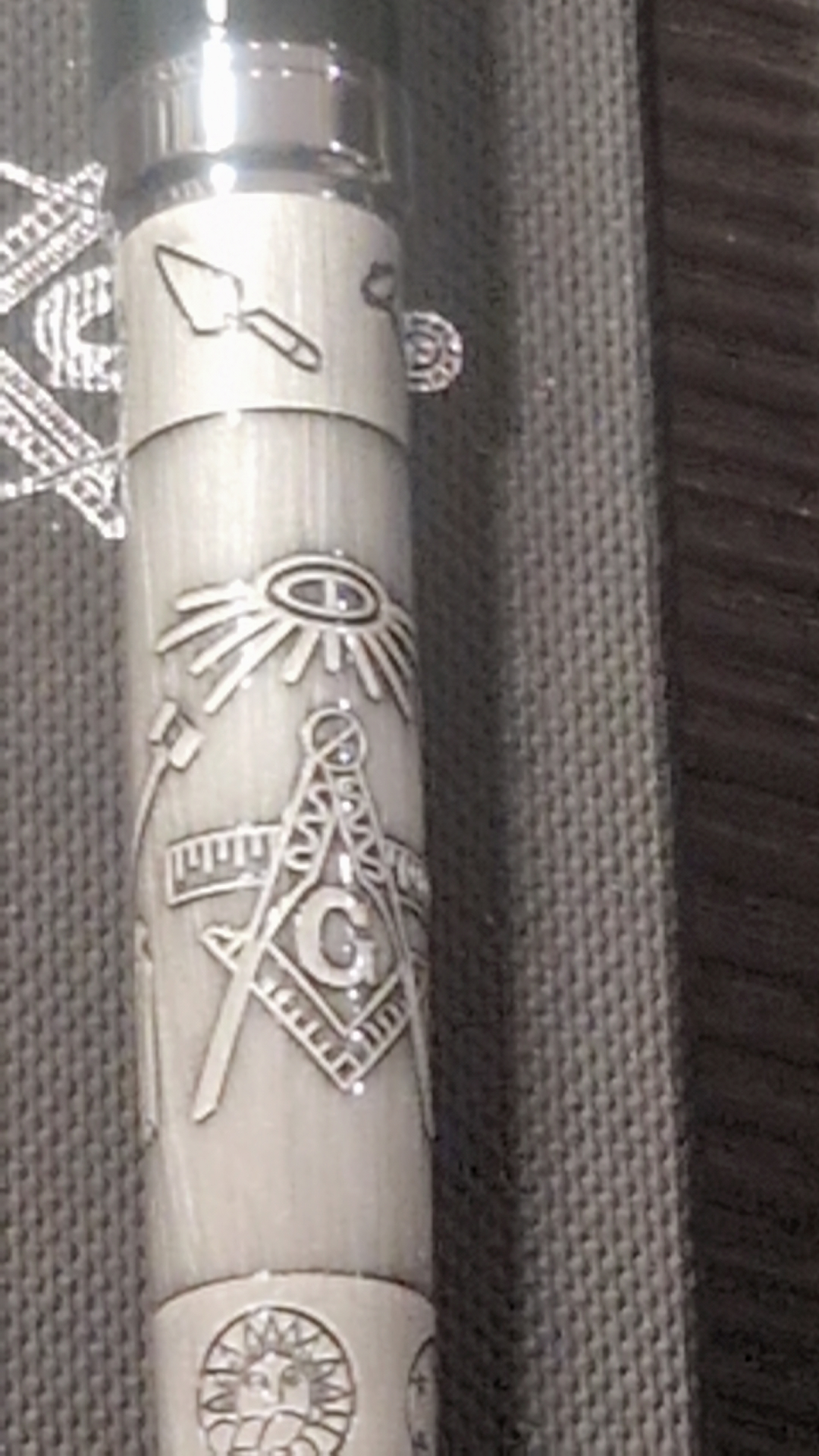 Stylo bille franc maçonnerie métal cadeau - symboles traditionnels