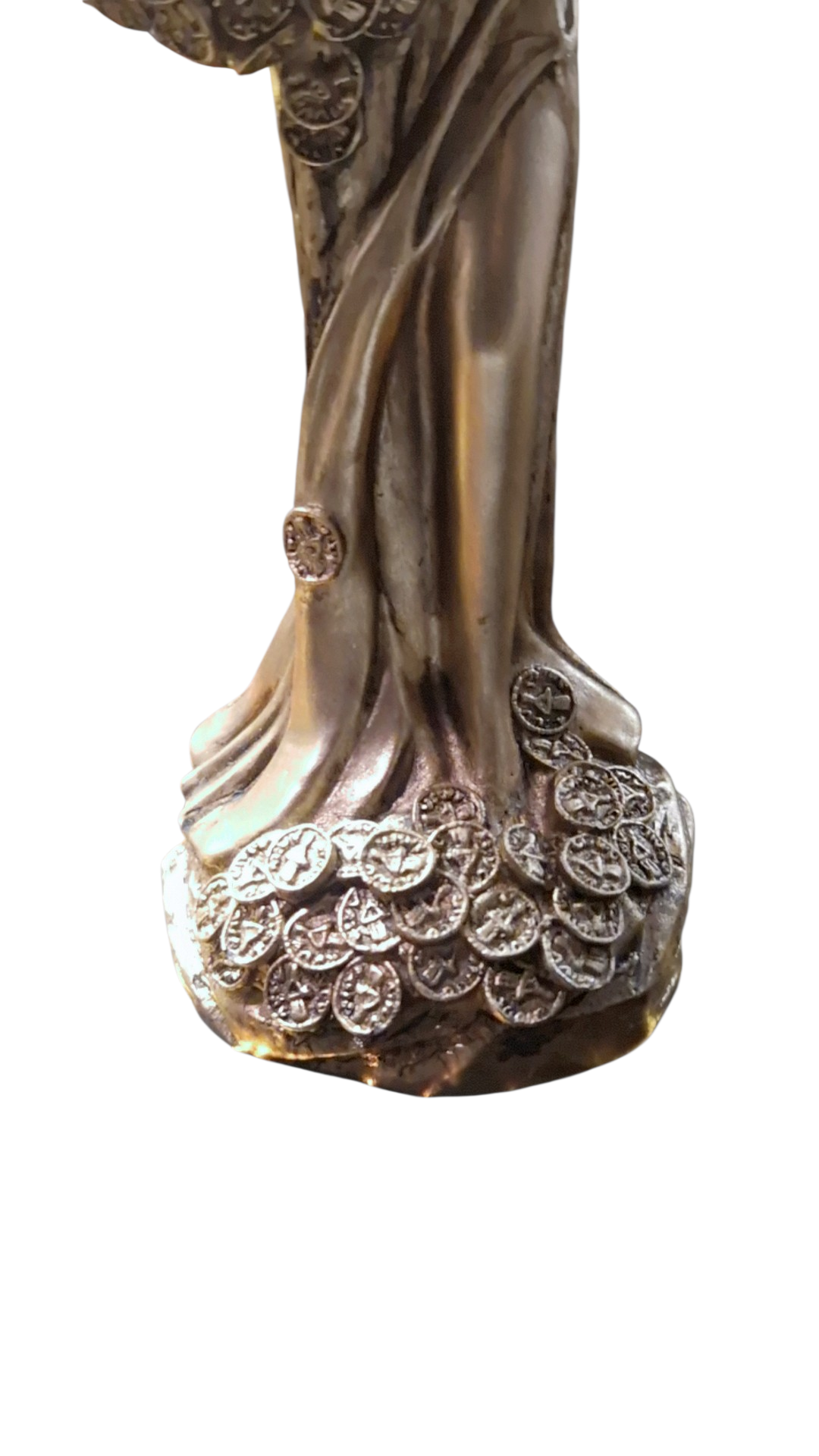 Statuette Diosa de la Fortuna – Déesse de la Chance, Richesse et Prospérité – Résine Peinte à la Main 22 cm