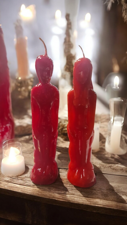 Bougie Dagyde homme ou femme– Rituel d’Envoûtement d'Amour (Rouge)