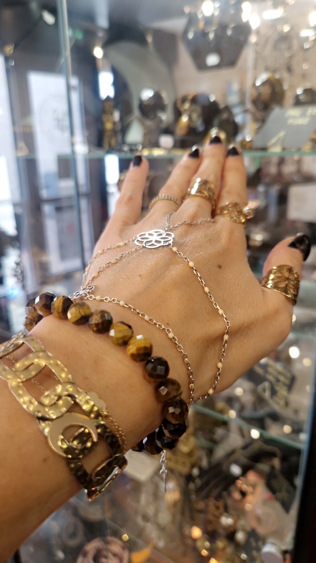 Oeil de tigre facetté bracelet– Pierre Naturelle.