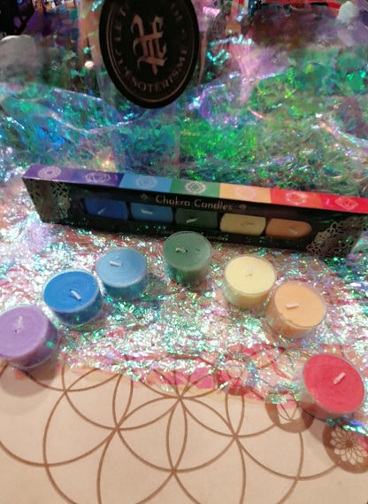 Bougies chauffe-plat parfumées 7 chakras
