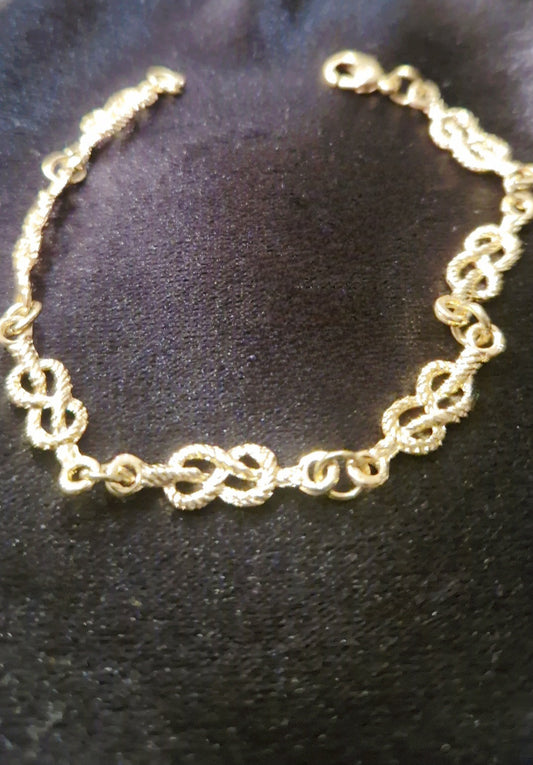 Bracelet maçonnique lac d'amour : "étain-celle" maçonnique