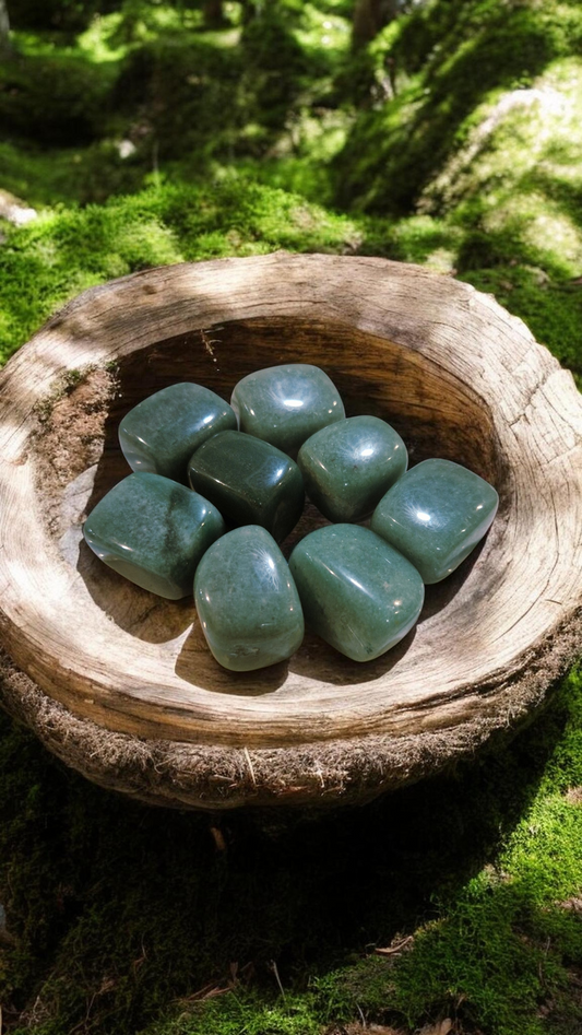 Aventurine verte - pierre roulee