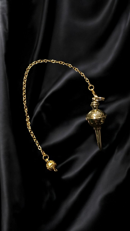 Pendule de Radiesthésie Aiguille en Cuivre Doré – Précision et Divination