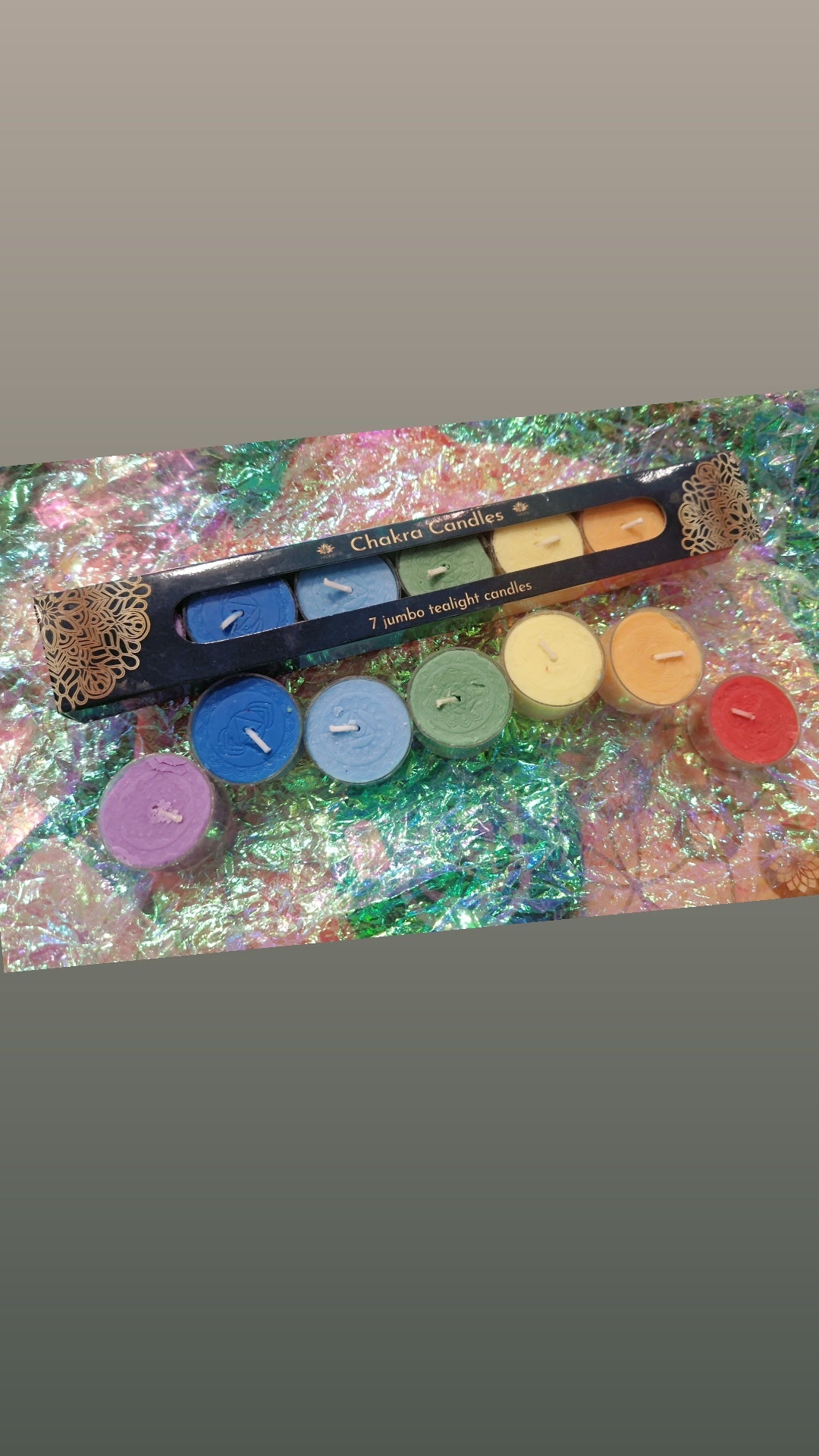 Bougies chauffe-plat parfumées 7 chakras
