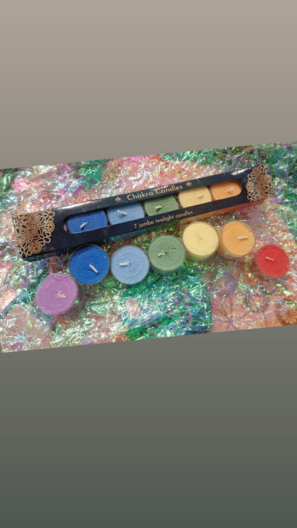 Bougies chauffe-plat parfumées 7 chakras