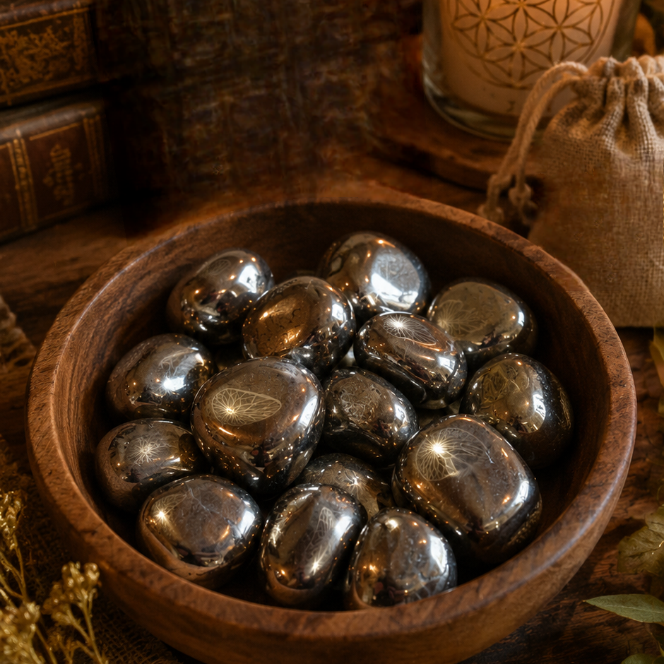 Pyrite roulée- qualité EXTRA- Pérou.