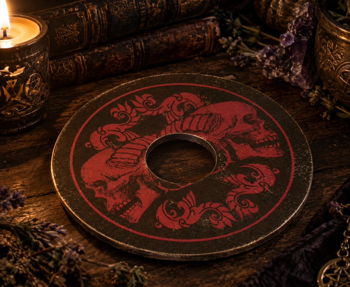 Planche Ouija & Planchette « Oriental Skull » — Collection Anne Stokes