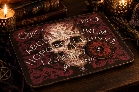 Planche Ouija & Planchette « Oriental Skull » — Collection Anne Stokes