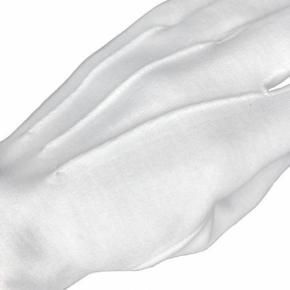 gants maçonniques blancs à nervures